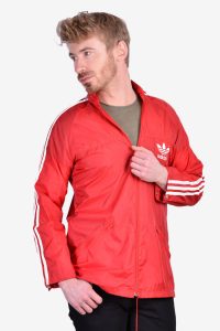 Vintage Adidas red windbreaker