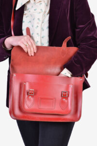 Vintage leather satchel