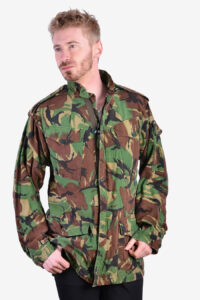 Vintage camouflage smock military jacket