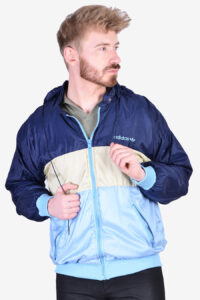 Vintage Adidas windbreaker bomber jacket