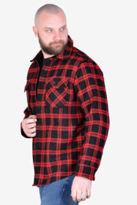 Vintage Red & Black Check Wool Shirt | Size L