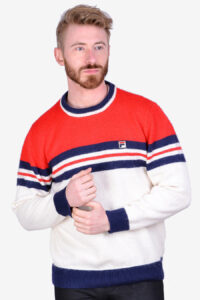 Vintage Fila White Line jumper