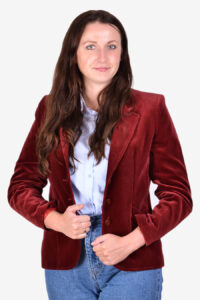 Vintage burgundy velvet jacket