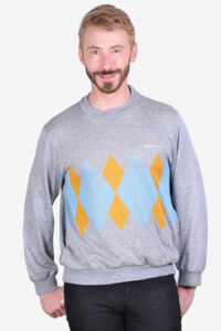 Vintage Adidas argyle sweatshirt