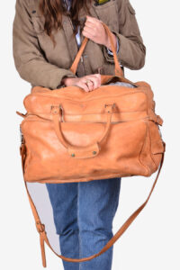 Vintage 1970's leather weekend bag