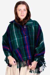 Vintage tartan cape