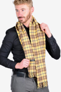 Vintage Burberrys yellow scarf
