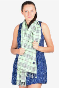 Vintage Burberry green scarf