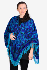 Vintage 1960's tapestry poncho