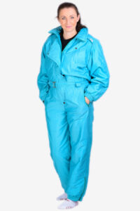 Vintage women's green ski suit from