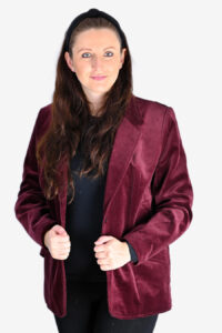 Vintage burgundy velvet jacket