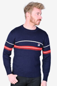 Vintage Fila White Line jumper