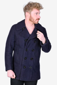Vintage midnight blue pea coat