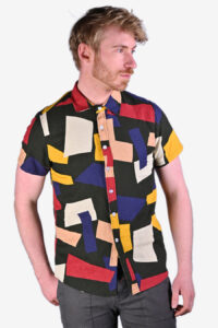 Vintage men's abstract shirt