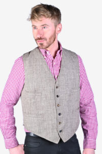 Vintage 1960's tweed waistcoat