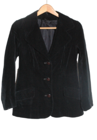 Vintage 1960's black velvet jacket