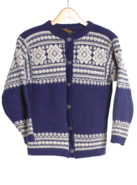 Vintage women's Norwegian cardigan