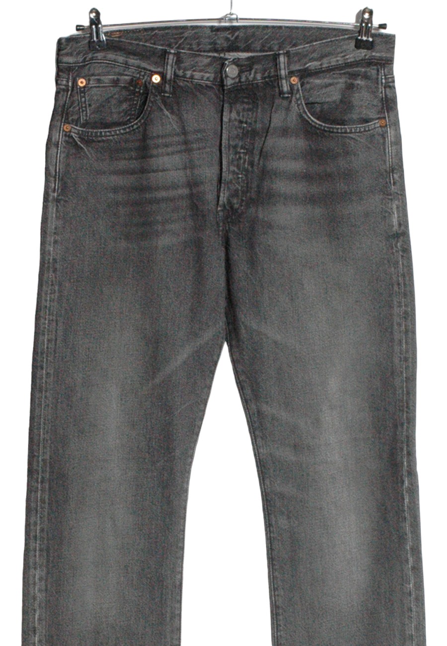 Pantalons Cuir Vintage Levi's Lot 53 - Taille 34x32, Style Motard