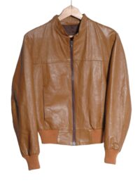 Vintage 1970's leather bomber jacket