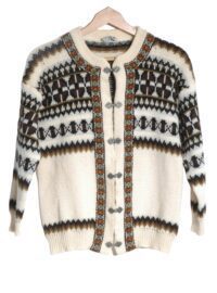 Vintage women's Norwegian cardigan