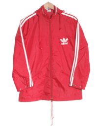 Vintage Adidas red windbreaker jacket