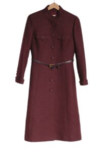 Vintage women's maroon coat