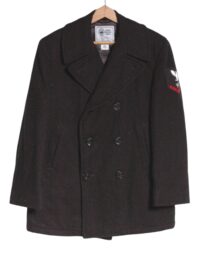 Vintage men's black pea coat