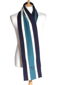 Vintage striped college scarf