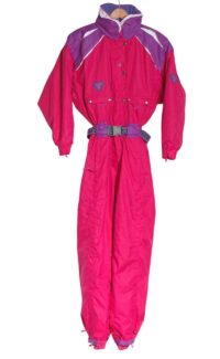 Vintage pink ski suit