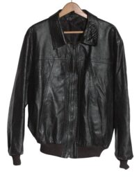 Vintage 1970's leather bomber jacket
