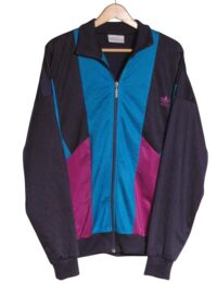 Vintage 1980's Adidas colour block track jacket