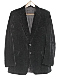 Vintage men's black velvet jacket
