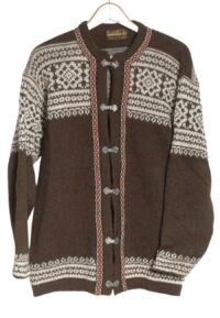 Vintage men's Norwegian cardigan