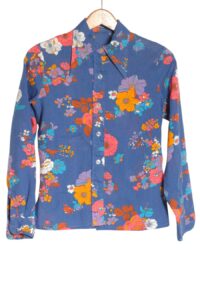 Women's 1970's floral shirt