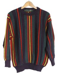 Vintage men's striped jumper