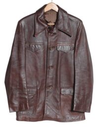 Vintage 70s men's leather jacket