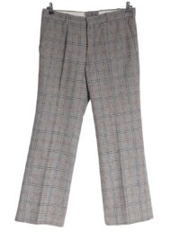 Vintage 1970s check flared trousers