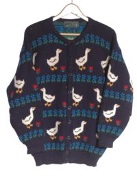 Vintage duck cardigan