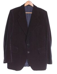 Vintage 1970s navy blue velvet jacket