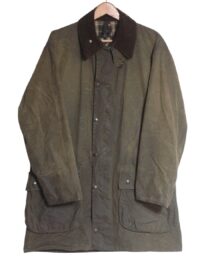 Vintage Barbour Border green wax jacket