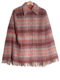 Vintage 1970s tartan cape