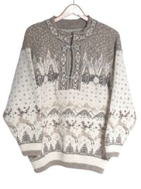 Vintage reindeer jumper