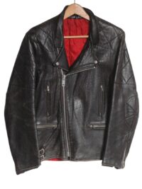 Vintage 1970s leather biker jacket