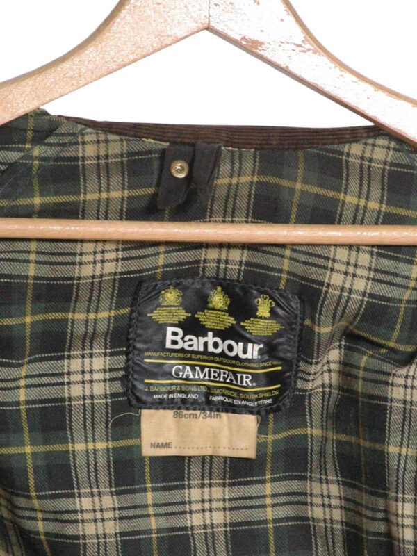Vintage 1990s Barbour Gamefair Wax Jacket | Size XXS