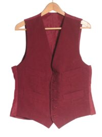 Vintage burgundy waistcoat