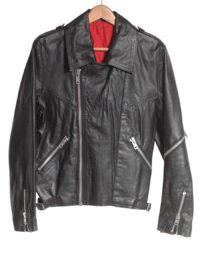 Vintage 1970s leather biker jacket