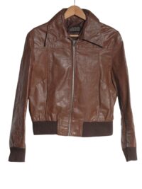 Mens 1970's leather bomber jacket