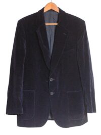 Vintage St Michael navy blue velvet jacket