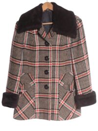 Vintage women's plaid coat